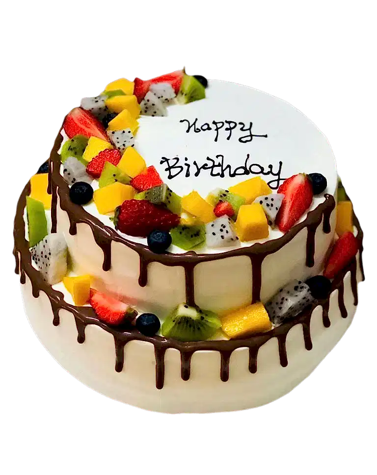Chocolate Birthday Cake 8+6 inchesa
