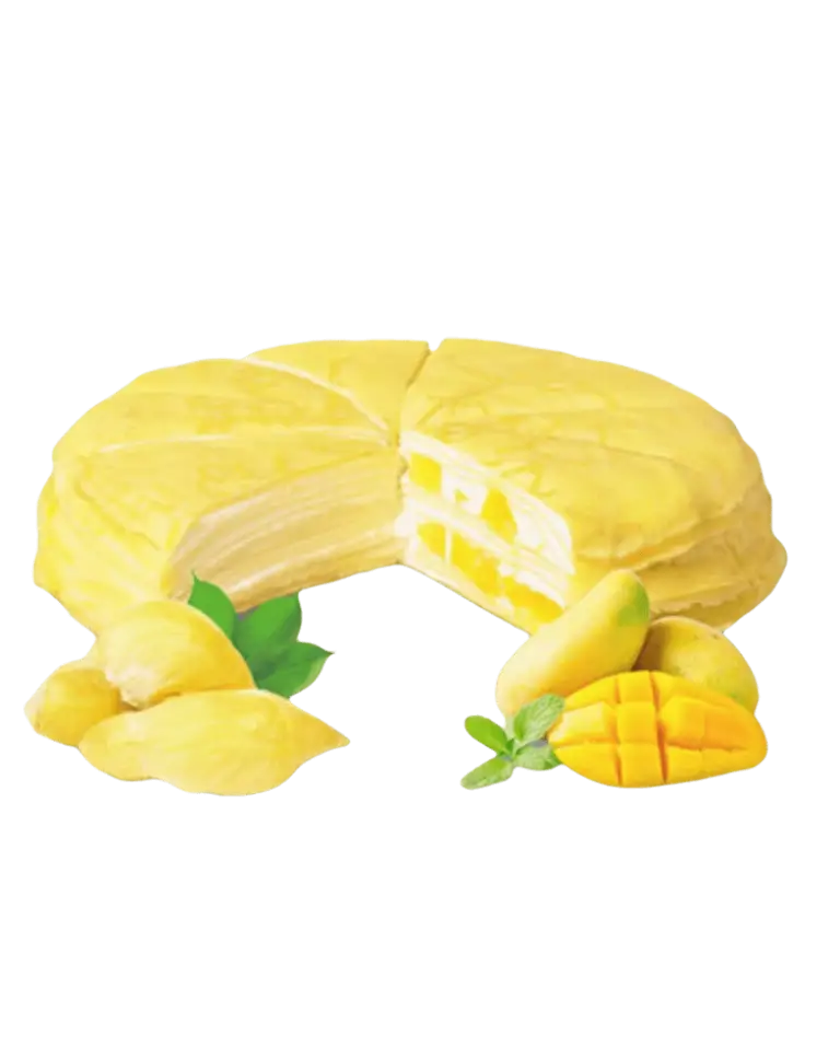 Fresh Cream Birthday Cake - Mango and Durian Combo Fillinga