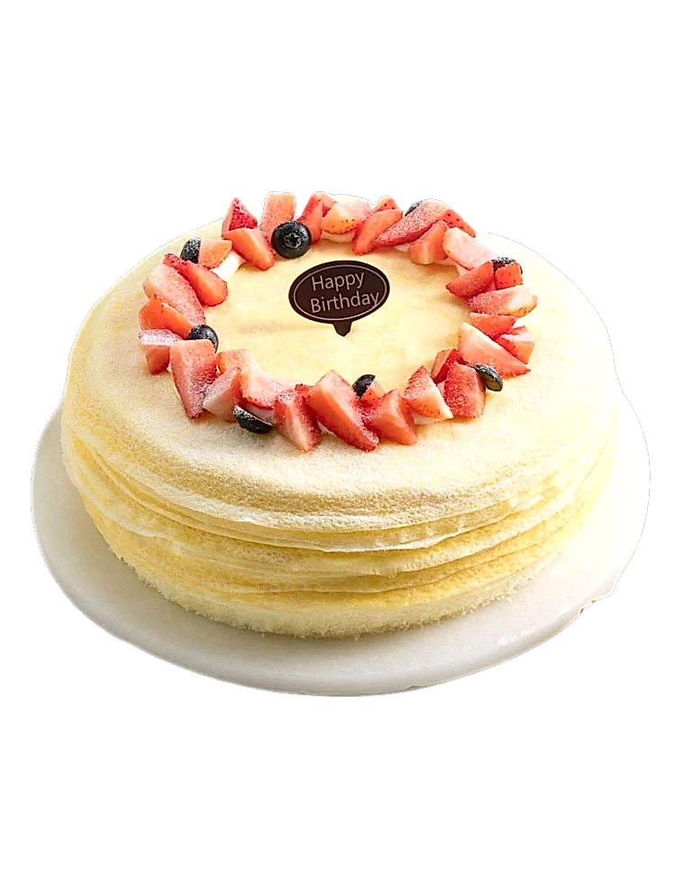 Fresh Cream Birthday Cake - Durian Fillinga