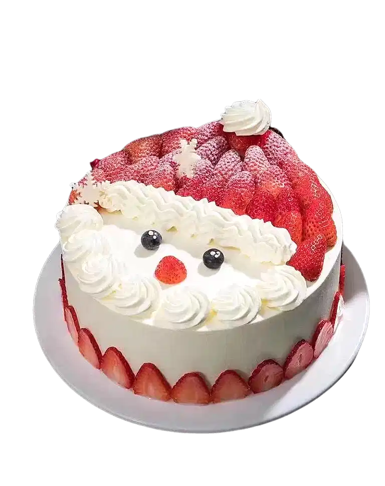 Christmas Fresh Cream Birthday Cake -Santa Clausa