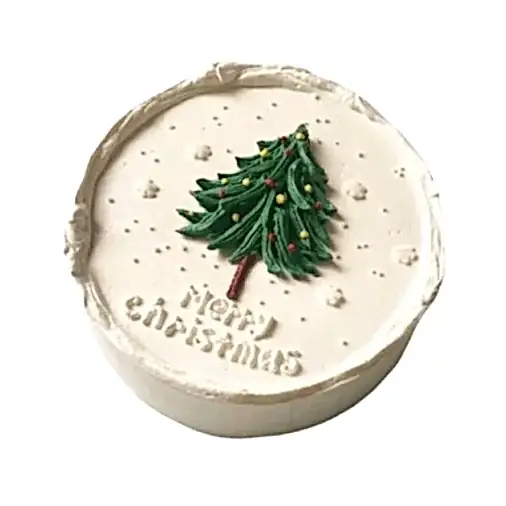 Christmas Fresh Cream Birthday Cake - Merry Christmas  Cake