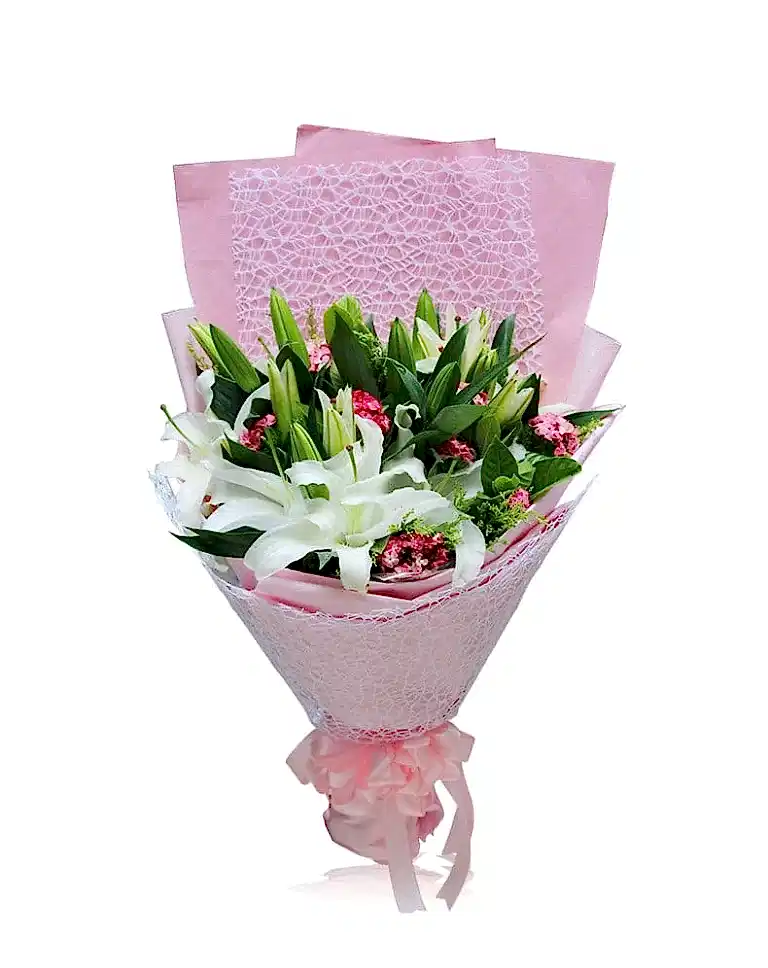 18 White Lilies a