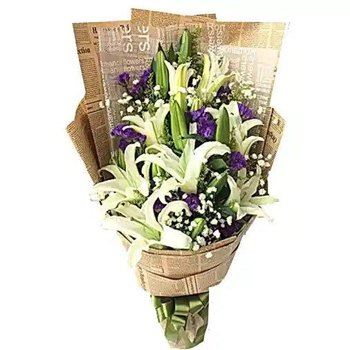 21 White Lilies