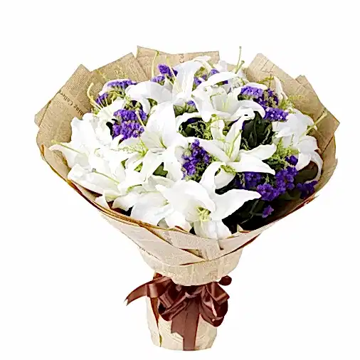 21 White Lilies