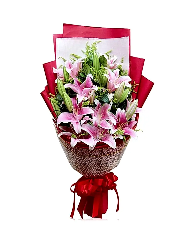 21 Pink Liliesa
