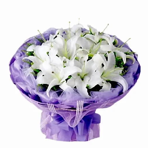 21 White Lilies