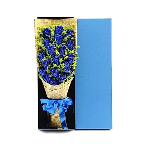 20 Blue Roses in Luxury Box