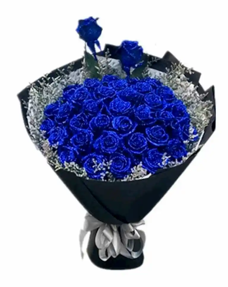 33 Blue Rosesa