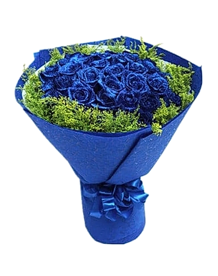 33 Blue Rosesa