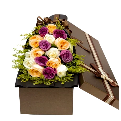 20 Mixed Roses in Luxury Box