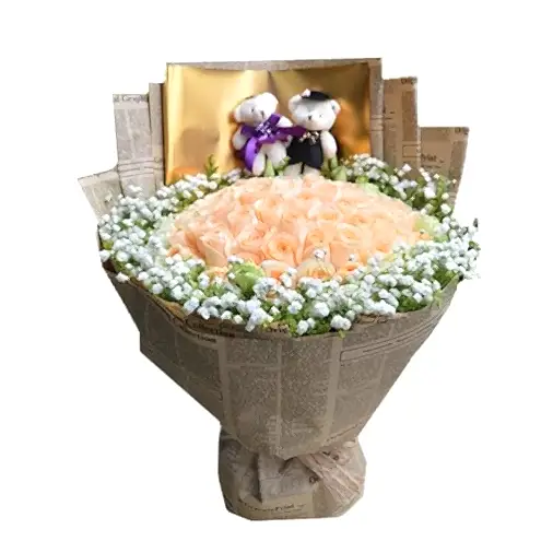 66 Champagne Roses