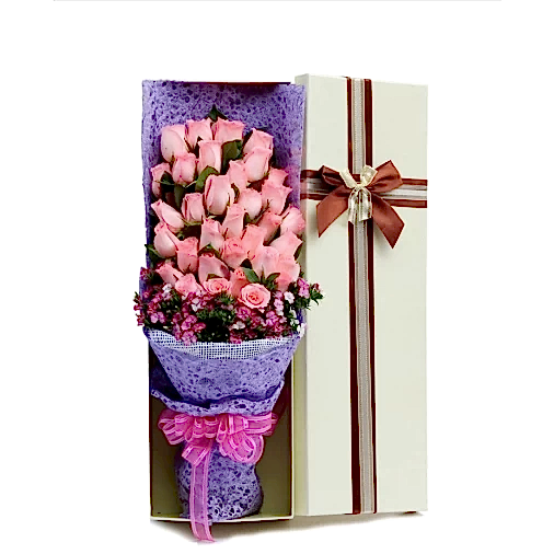 33 Pink Roses in Luxuy Box