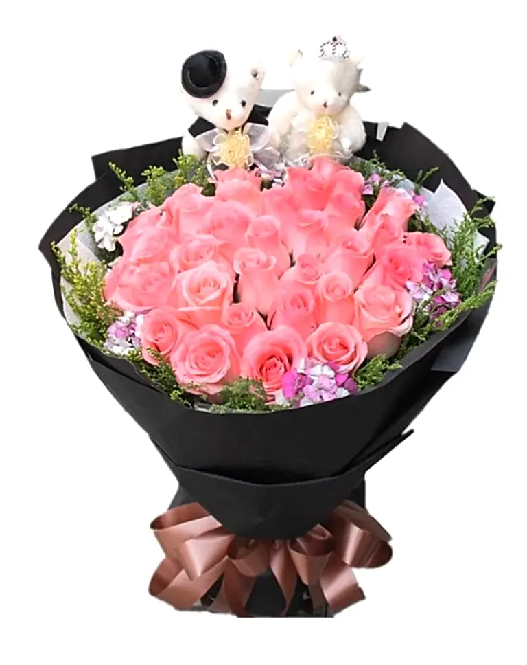 33 Pink Rosesa