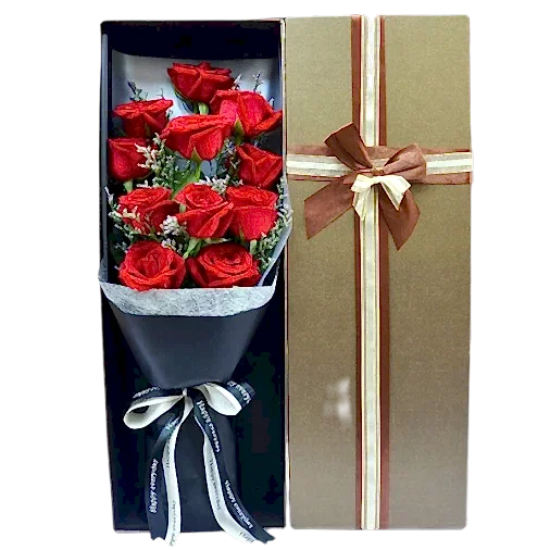 11 Red Roses in Luxury Box