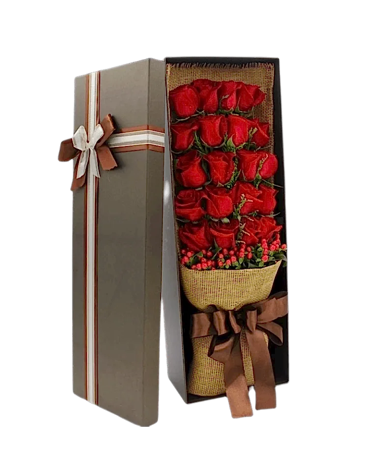 20 Red Roses in Luxury Boxa