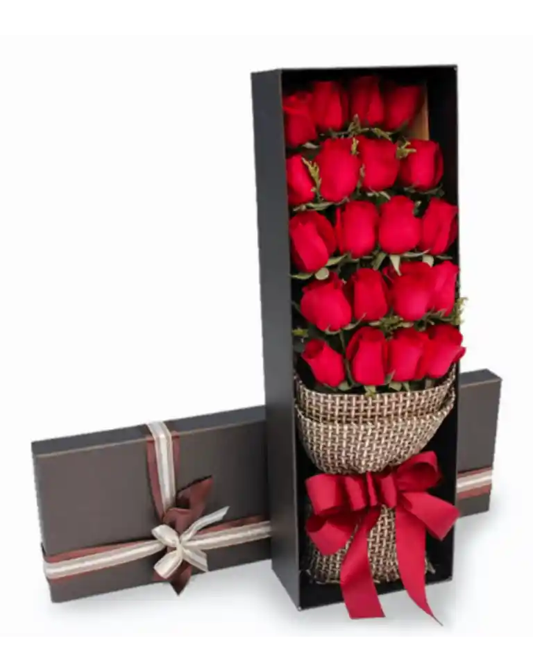 20 Red Roses in Luxury Boxa