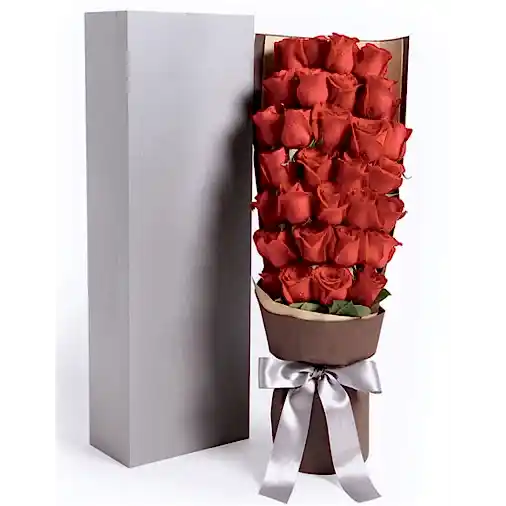 33 Red Roses in luxury box