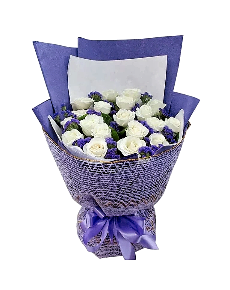 19 White Rosesa